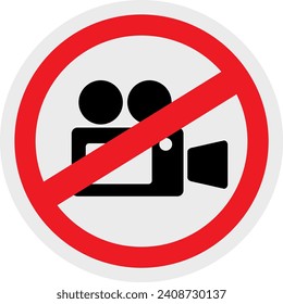 no video icon or logo isolated sign symbol vector illustration