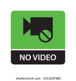 No video icon for web and mobile