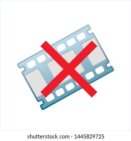 no video movie icon vector