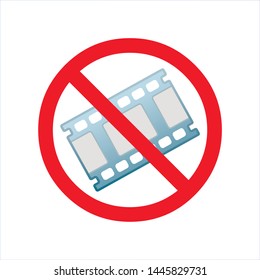 no video movie icon vector