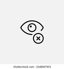 No view icon sign vector,Symbol, logo illustration for web and mobile