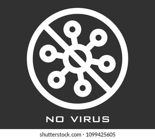 No Virus Icon Stock Vector (Royalty Free) 1099425605 | Shutterstock