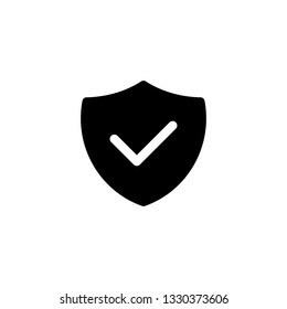 No virus Icon with glyph style vector illustration. Security Software