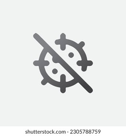 No hay forma editable del vector de iconos de virus