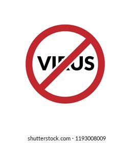 no virus sign