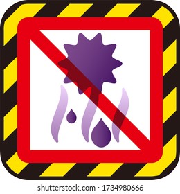 No virus sign Isolated vector illustration