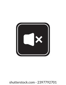 no volume button icon, vector best flat icon.