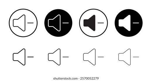 No volume icon Vector set outline