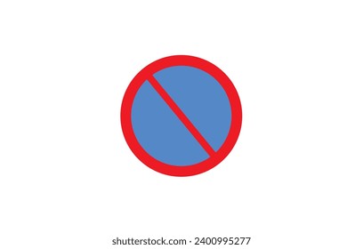 No waiting road sign vector