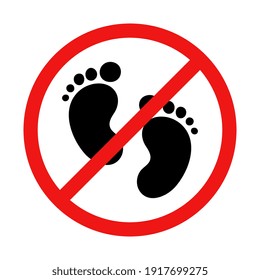 No Walking or Running Vector Sign