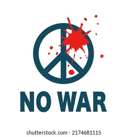 No War Antiwar Symbol Peace Symbol Stock Vector (Royalty Free ...