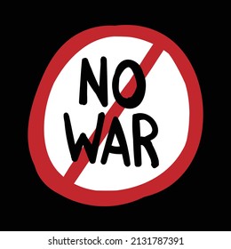 no war hand drawn symbol illustration free vector