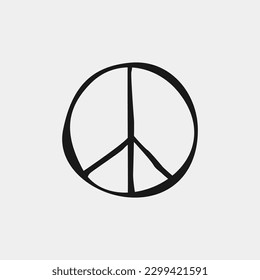 no war icon logo peace symbol antiwar vector sign pacifist