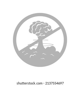 no war icon, peace concept, vector illustration