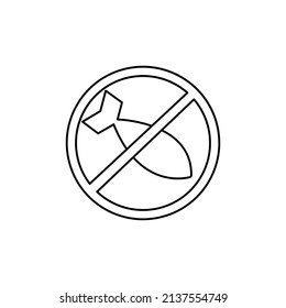 no war icon, peace concept, vector illustration