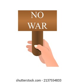 no war icon, peace concept, vector illustration