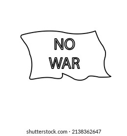no war icon, peace concept, vector illustration