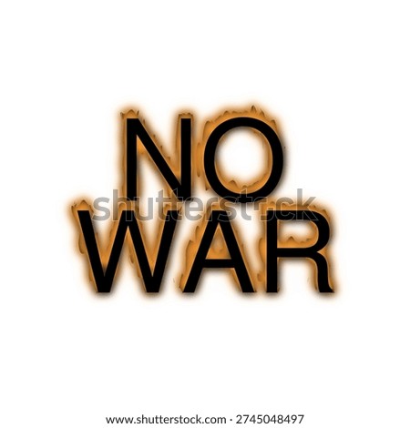 NO WAR logo design vector