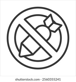 No War Outline Icon Vector Illustration