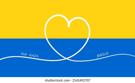 No war and peace for ukraine clean design.
