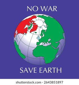 No War Save Earth Blue Ground 