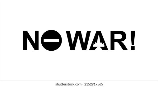 NO WAR Sign Illustration. Vector Illustration