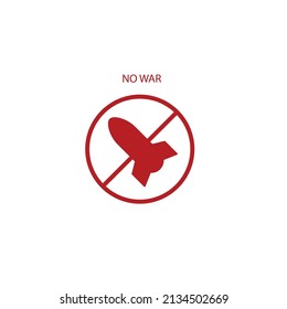 No war simple  icon vector illustration