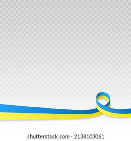 No war! Symbols with the colors of the Ukrainian flag. Russia vs Ukraine. We are for peace. Pray for Ukraine. Save Ukraine. Ukrainian national symbol. I Stand with Ukraine. Vector illustration on PNG.