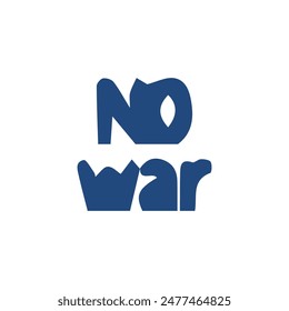 No war text stamp icon color dander poster banner design.