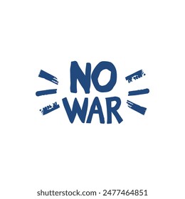 No war text stamp icon color dander poster banner design.