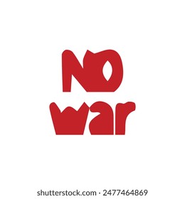 No war text stamp icon color dander poster banner design.
