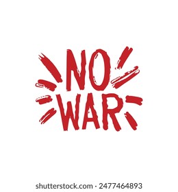 No war text stamp icon color dander poster banner design.
