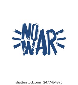 No war text stamp icon color dander poster banner design.