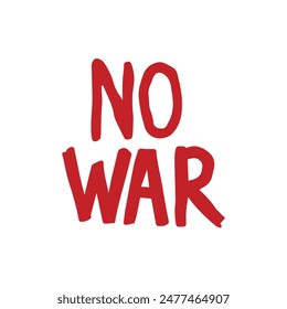 No war text stamp icon color dander poster banner design.