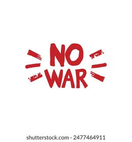 No war text stamp icon color dander poster banner design.