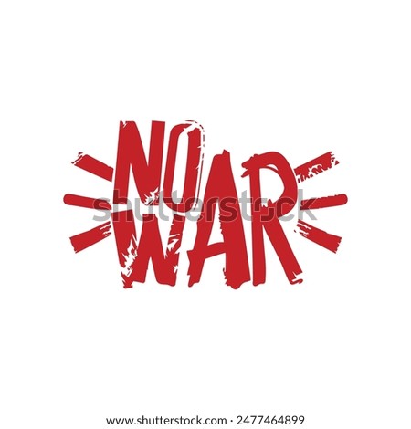 No war text stamp icon color dander poster banner design.