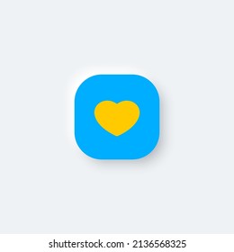 No War in Ukraine heart shape illustration
