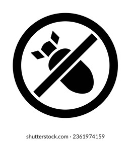 No War Vector Glyph Icon For Personal And Commercial Use.
