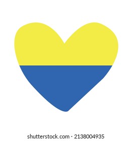 no hay guerra. Ilustración vectorial con símbolos ucranianos en un fondo blanco. Símbolo de paz, bondad y amor.