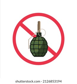 No hay guerra ni armas. Concepto de diseño plano. Ilustración vectorial.