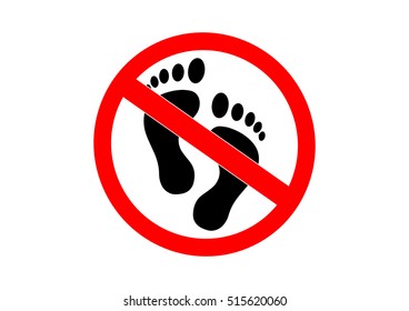 No Warning danger symbol prohibiting signs. Forbidden safety information prohibiting signs. 