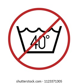 No wash at more of 40 degrees