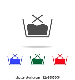no wash sign icon. Elements of washing in multi colored icons. Premium quality graphic design icon. Simple icon for websites, web design, mobile app