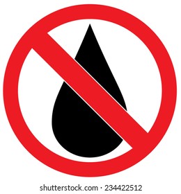 No Water Drop Stock Vector (Royalty Free) 234422512 | Shutterstock