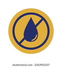 no water drop icon vector design