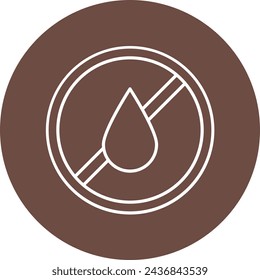 No Water Icon Design For Personal And Commercial Use