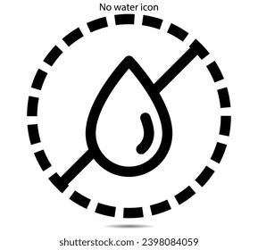Ilustración vectorial sin icono de agua en segundo plano