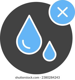 No hay imagen vectorial del icono Agua. Adecuado para aplicaciones web móviles y medios de impresión.