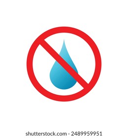 No water resistant, no waterproof warning sign,no water drop