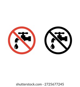 No water taps or dripping water allowed signs